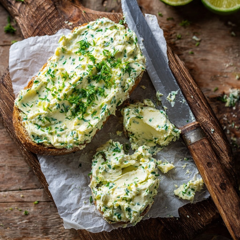 Kräuterbutter Mit Knoblauch Und Limette