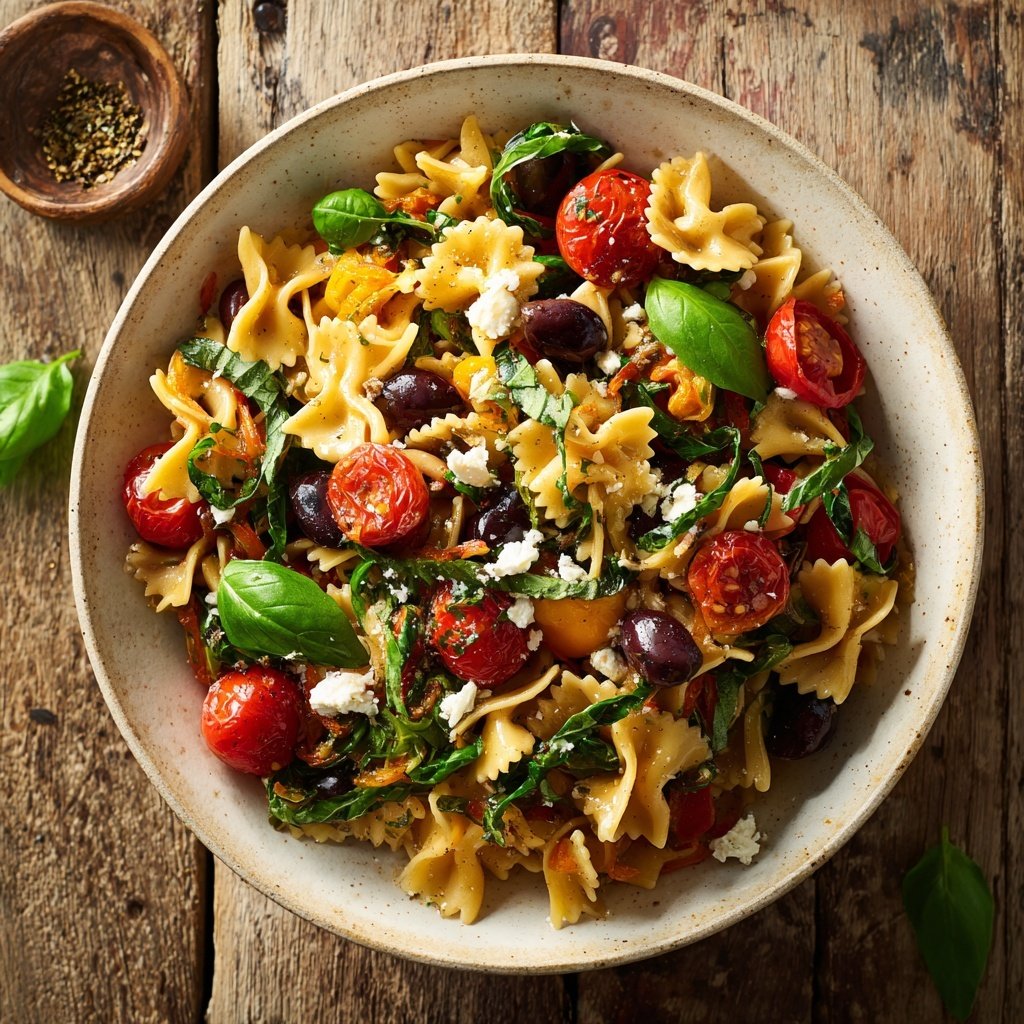 Mediterraner Nudelsalat Leicht