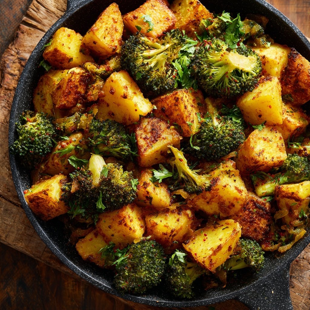 Kartoffel Brokkoli Pfanne Vegan