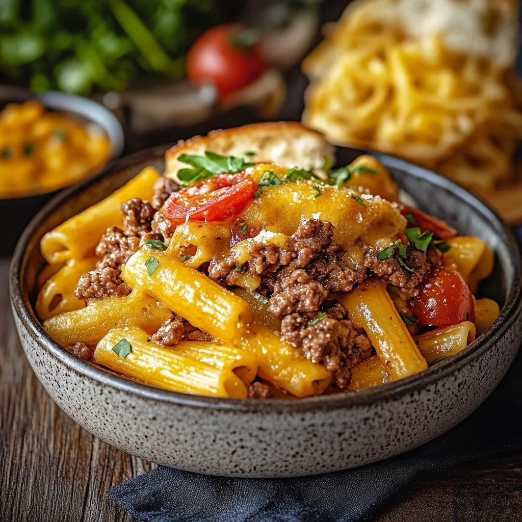 Cheeseburger-Pasta