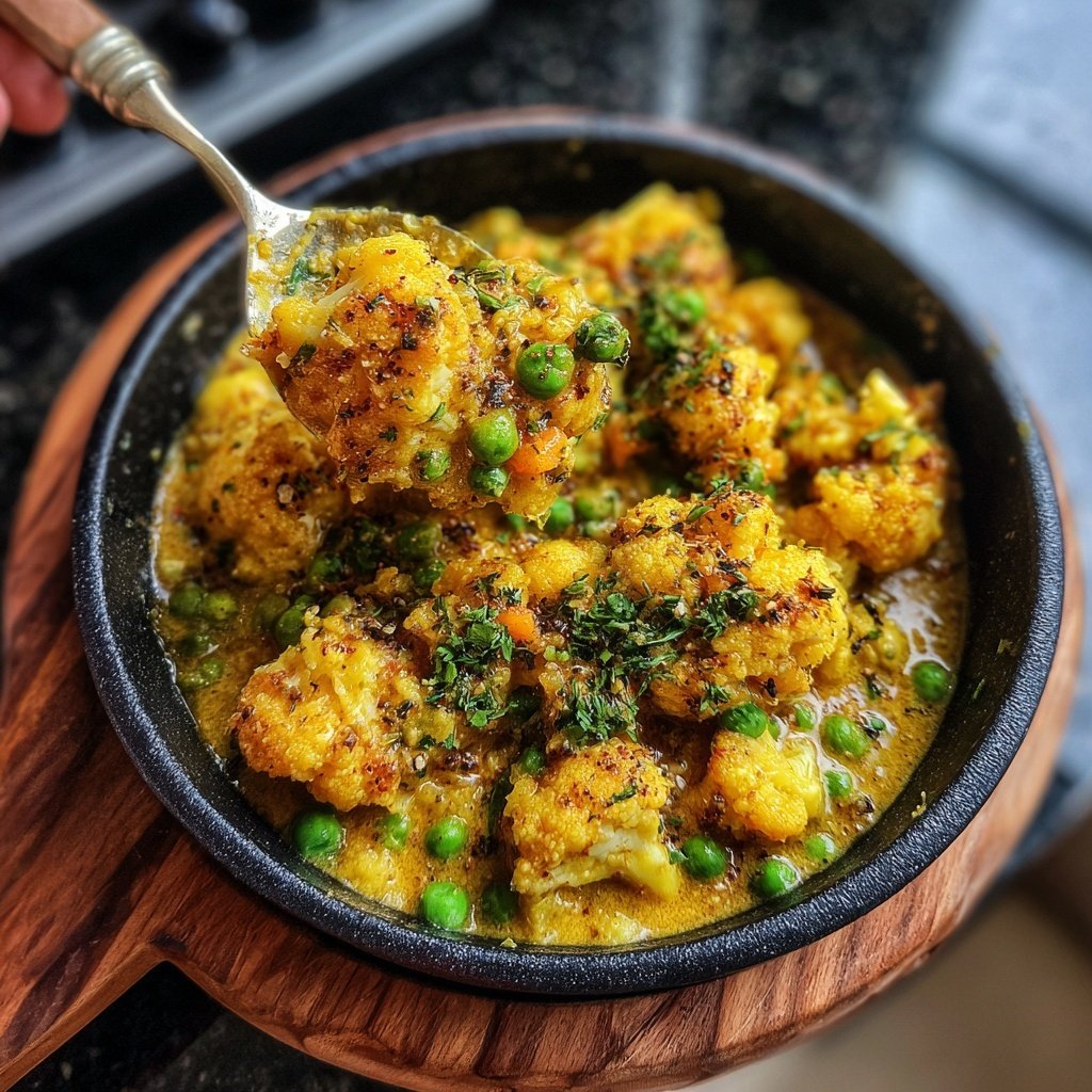 Blumenkohl Gemüse Curry Mild