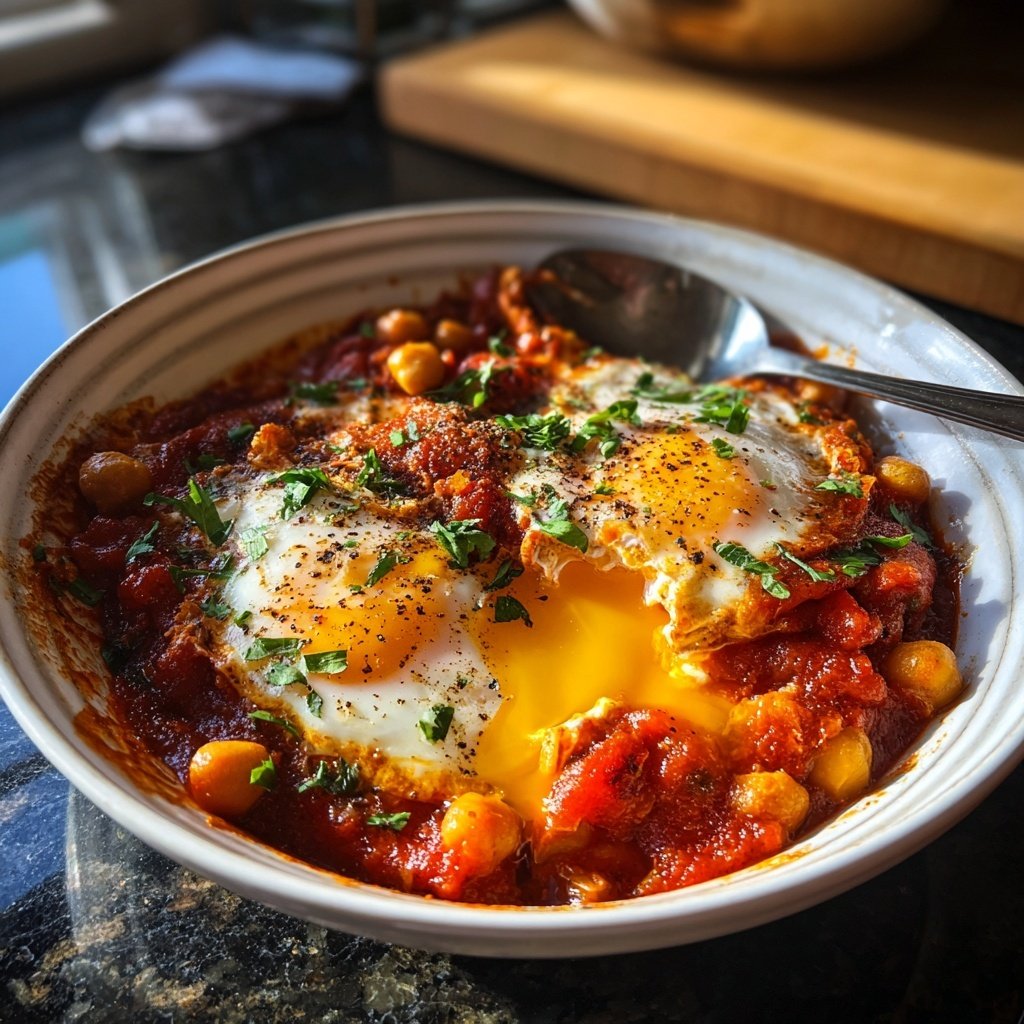 Shakshuka mit Kichererbsen