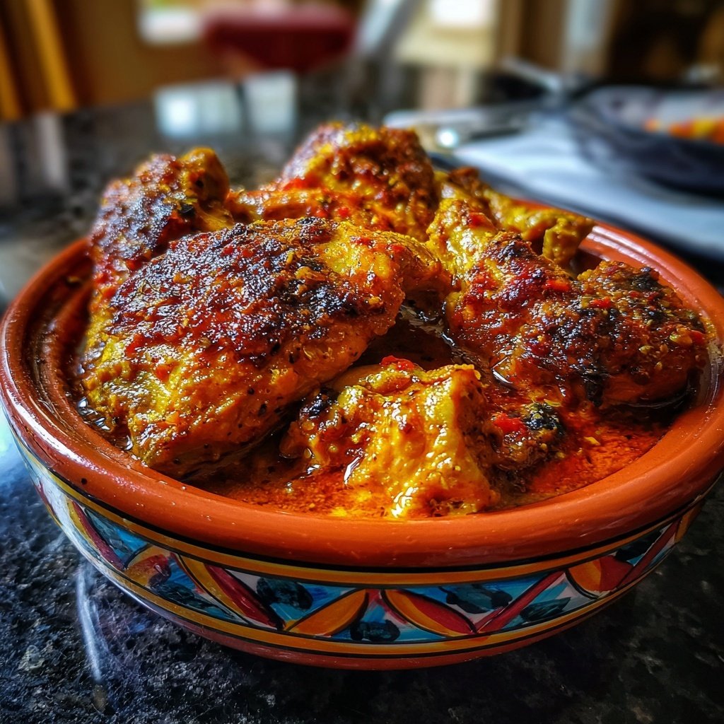 Internationale Küche Marokkanisches Hähnchen-Tagine