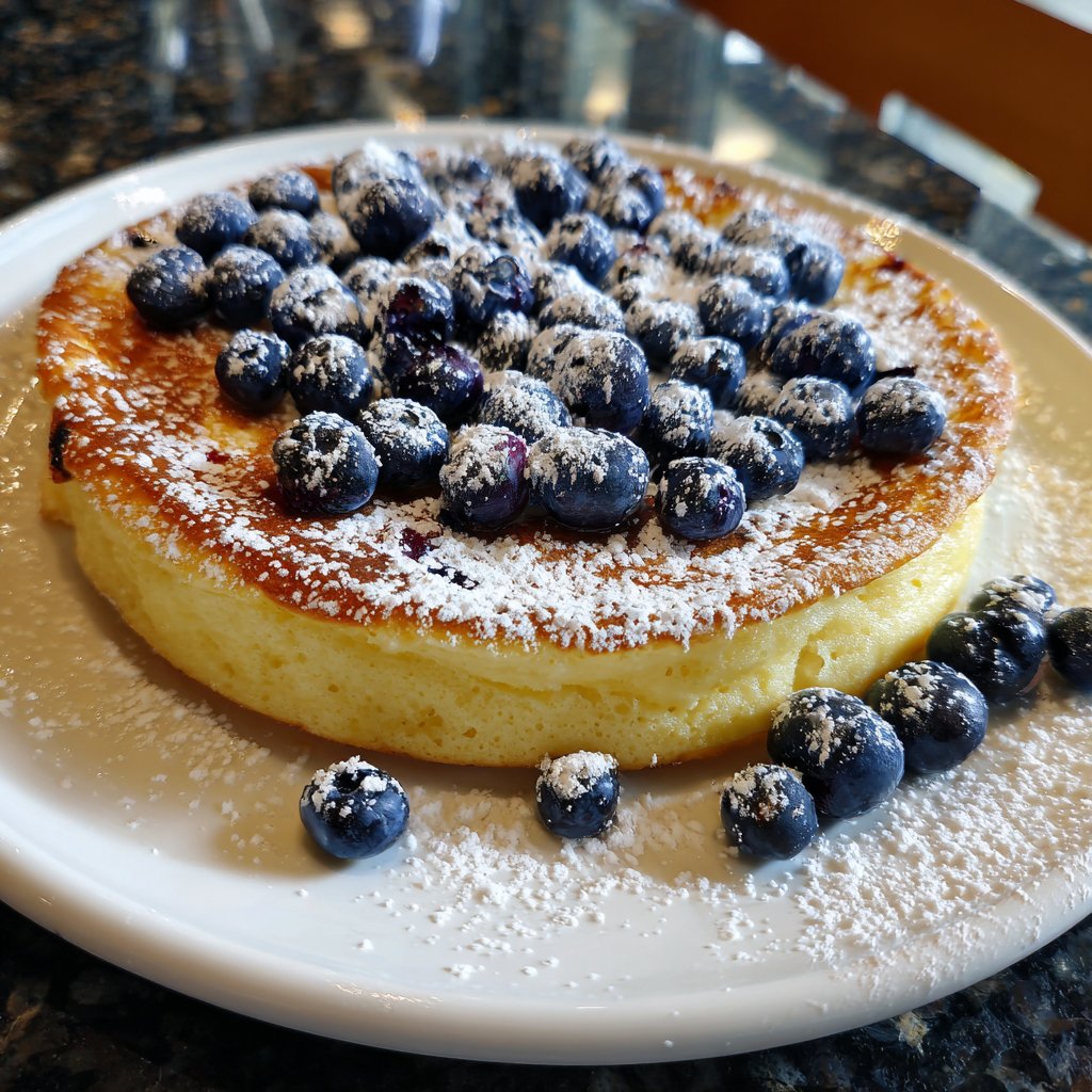 Pfannkuchen mit Heidelbeeren