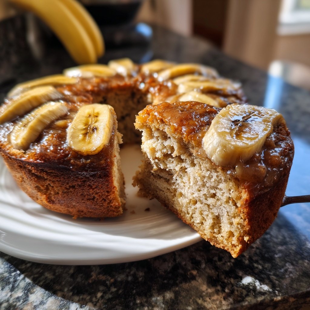Bananenkuchen mit Apfelmus