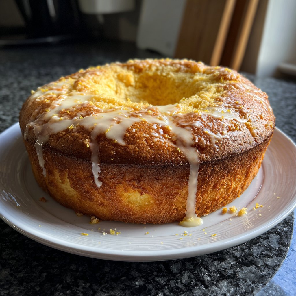 Zitronenkuchen mit Joghurtfüllung