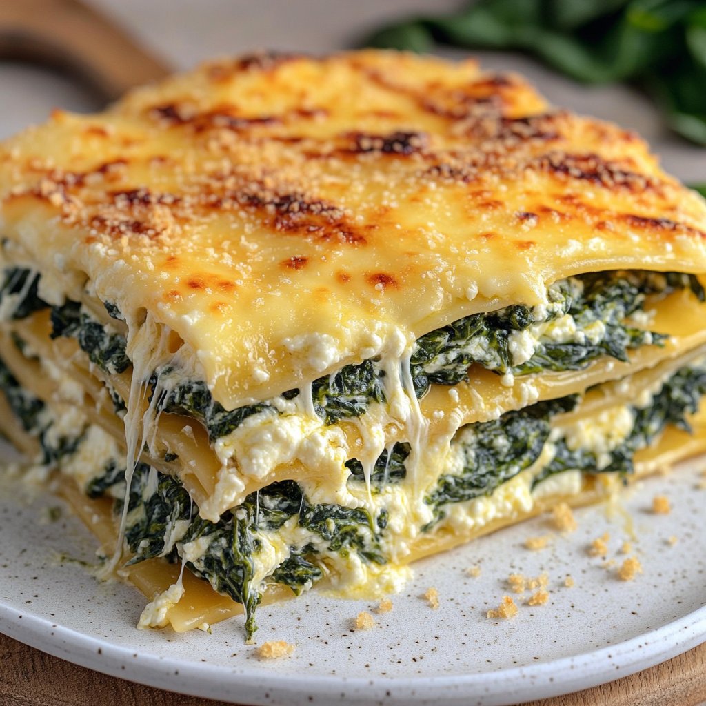 Lasagne mit Spinat und Ricotta