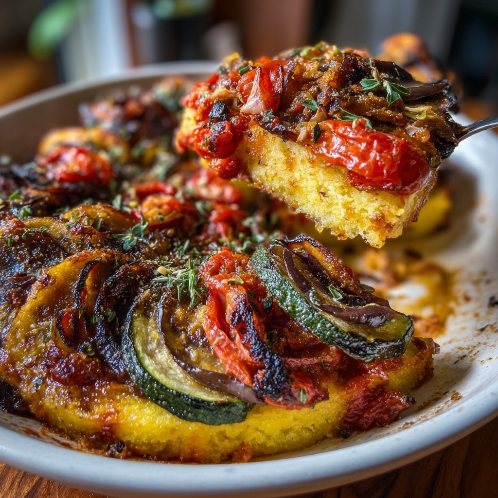 Ratatouille mit Polenta