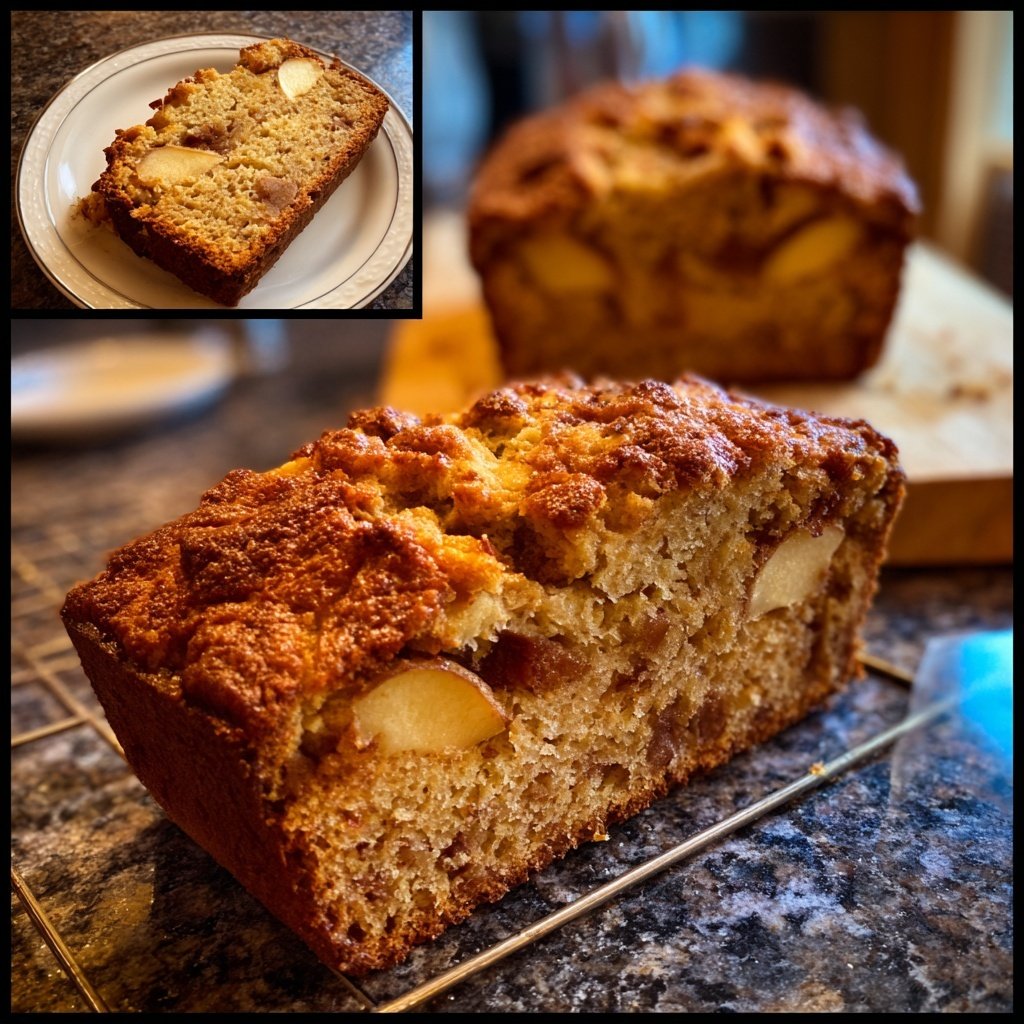 Bananenbrot mit Apfel und Zimt