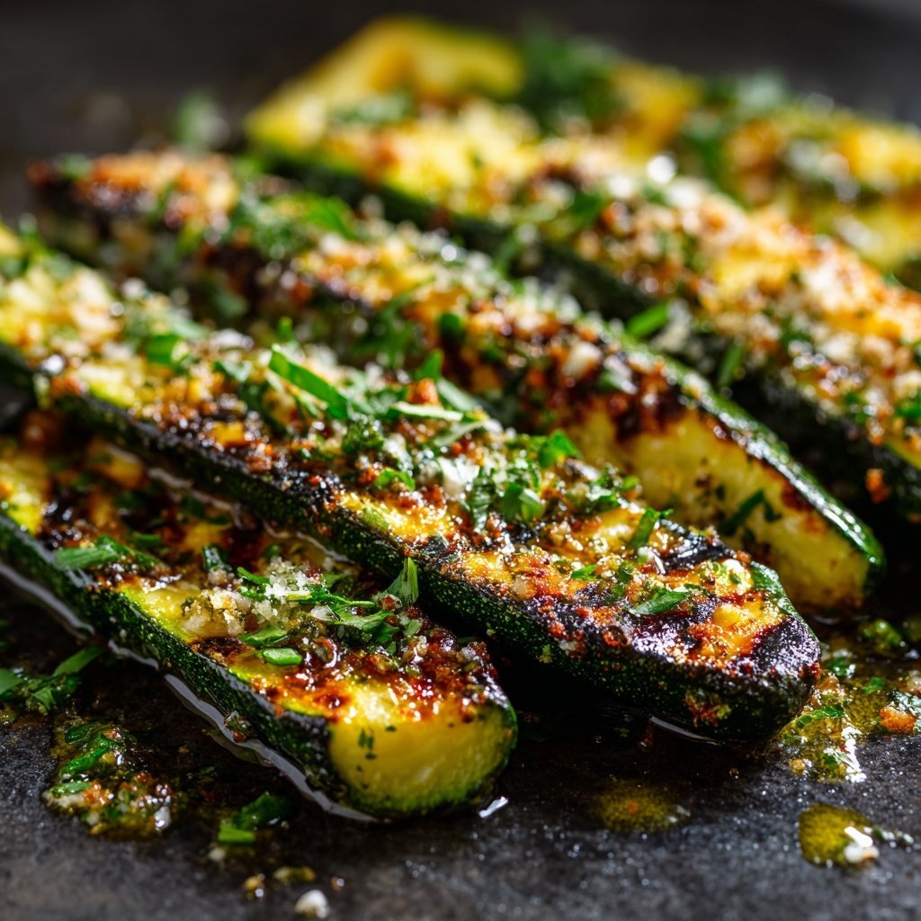Gegrillte Zucchini Mit Parmesan