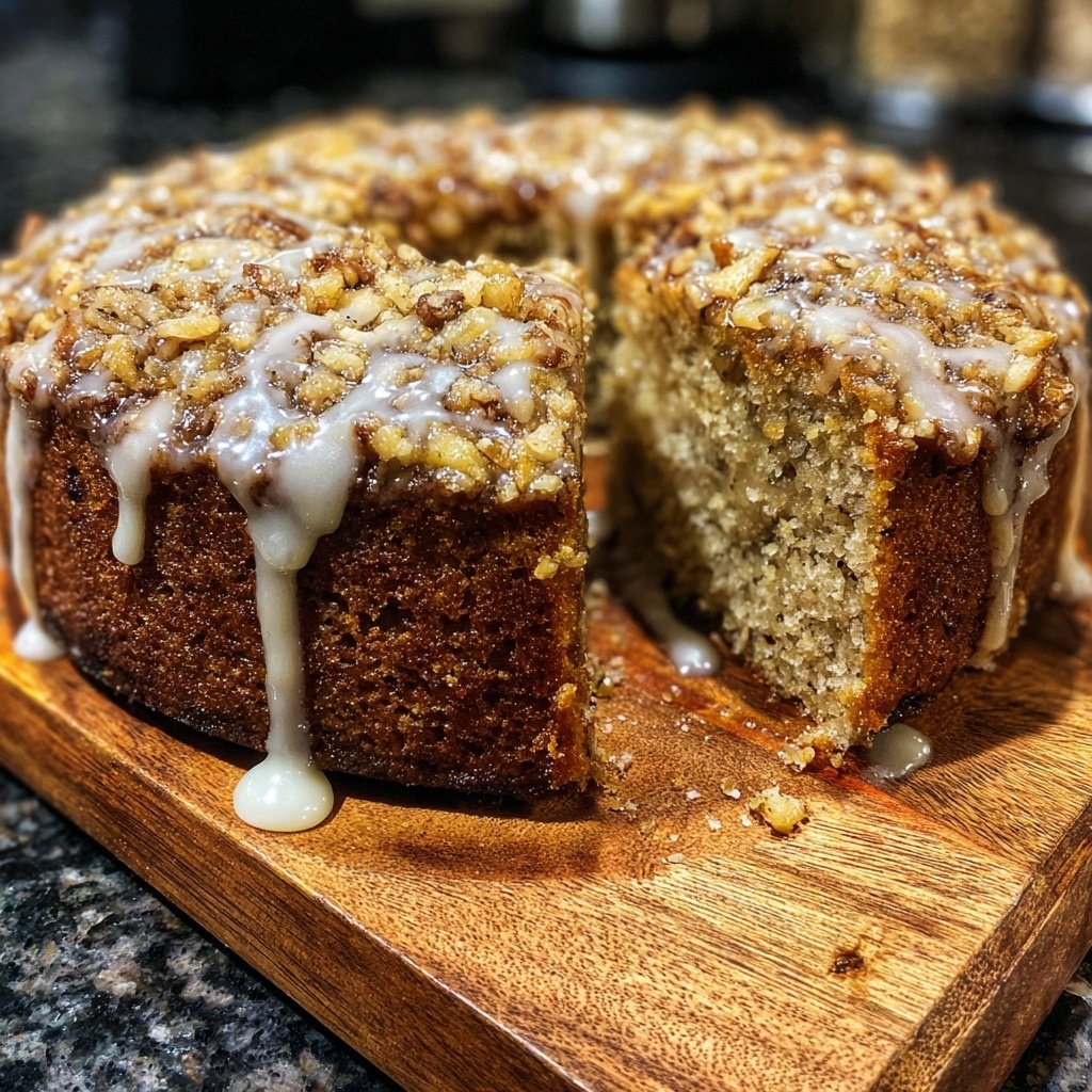 Bananenkuchen mit Nusskruste
