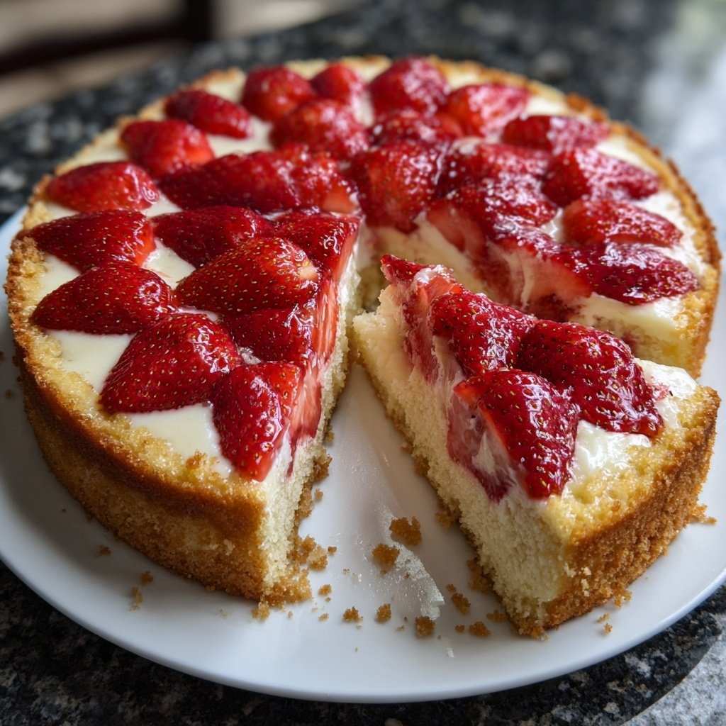 Erdbeer Schmand Kuchen Klassisch