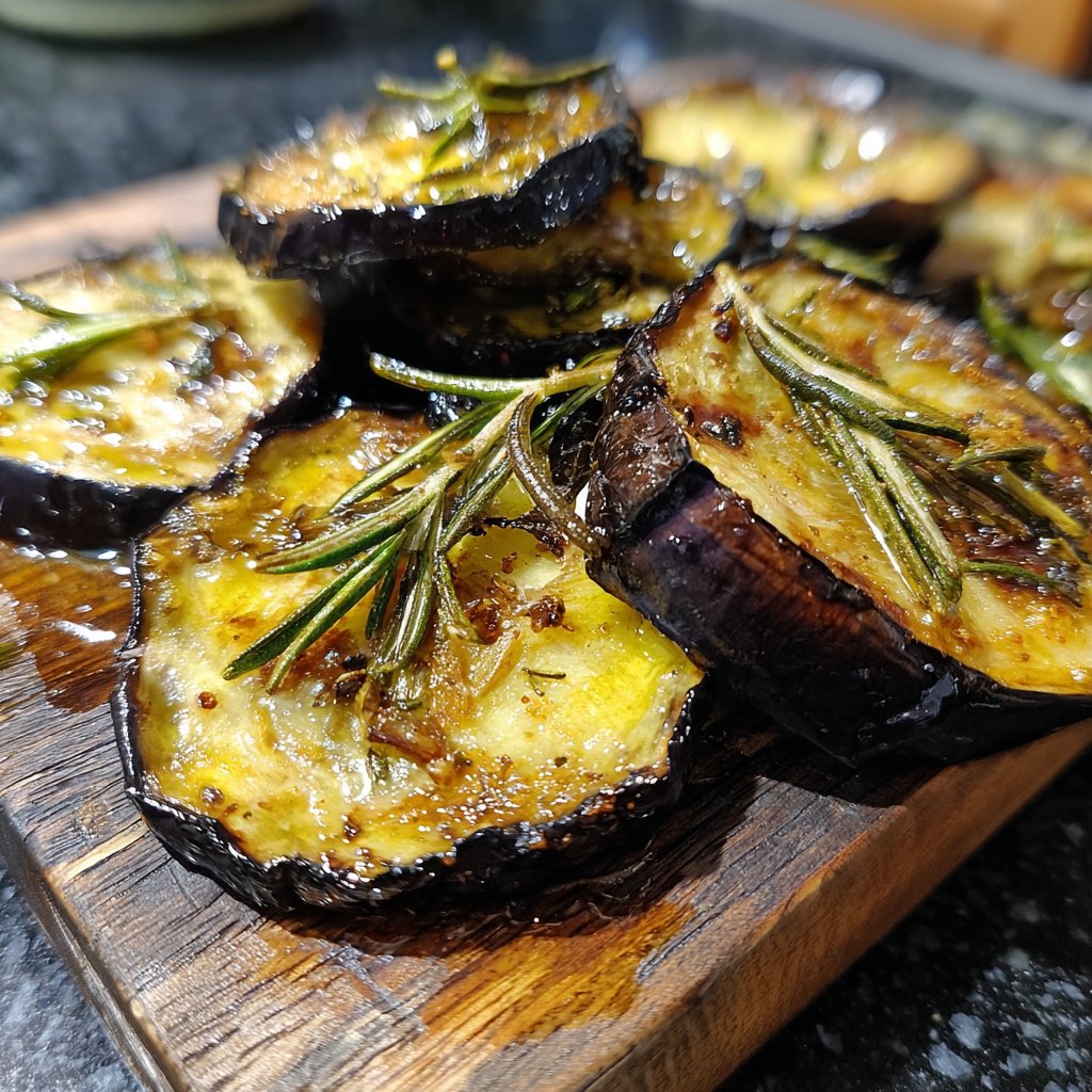 Auberginen aus dem Ofen mit Rosmarin