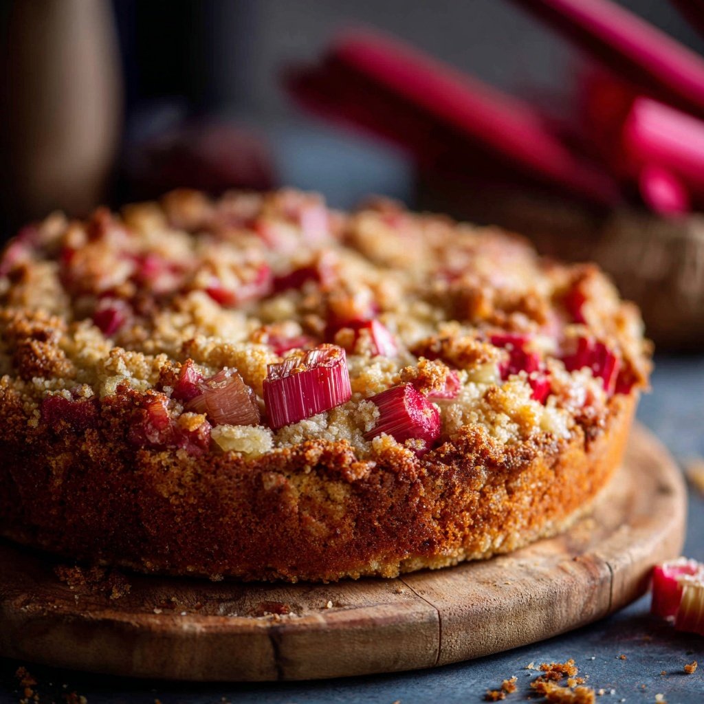 Streuselkuchen Mit Rhabarber